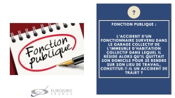 Fonction publique et accident de trajet